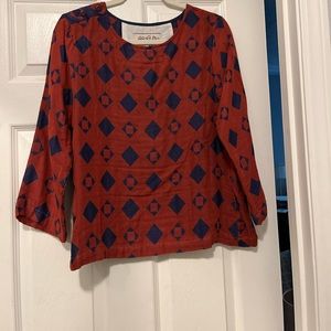 Ace & Jig Dockside Neptune print in copper, size Xl